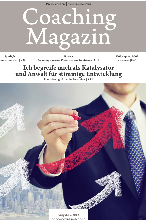 Titelbild Coaching Magazin – Interview mit Hans-Georg Huber