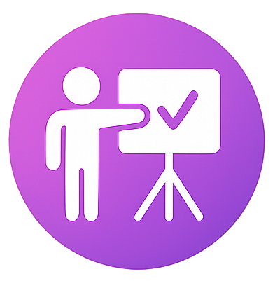 Icon, das die Welt des Coachings darstellt